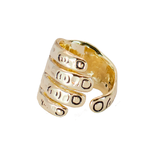 (GOLD) the hand ring